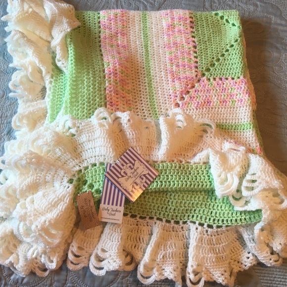 Baby Tuckers by Barb heirloom baby blanket